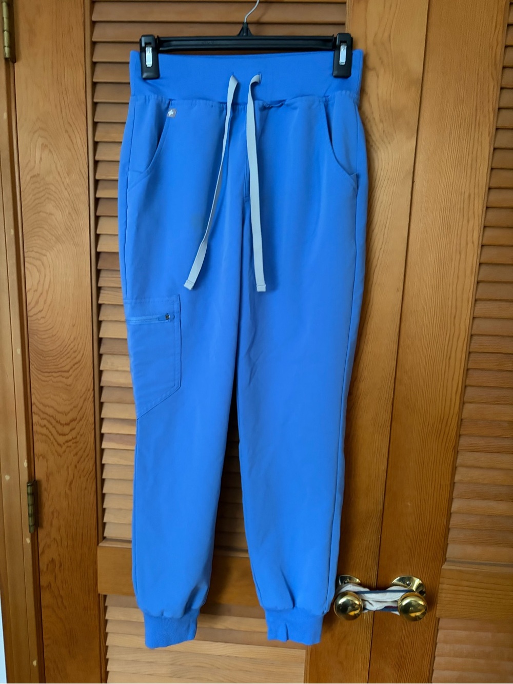 Figs Bottoms Joggers Scrub Pants Technical Collection Stretch in blue size xs